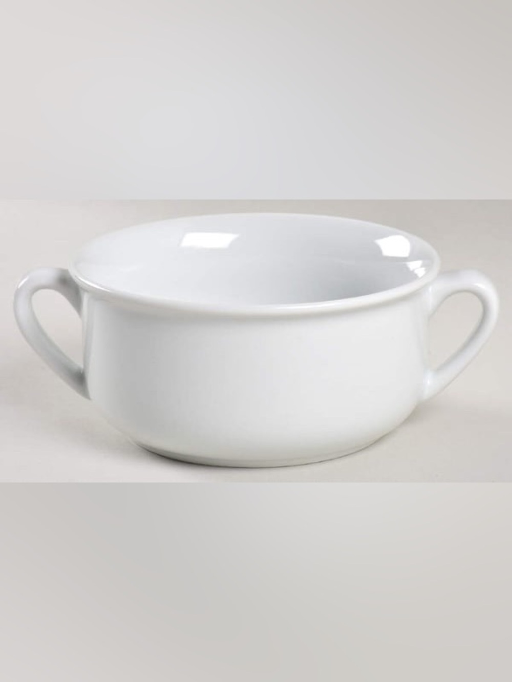 William Sonoma Essential White Double-Handled Soup Bowls -Set of 4